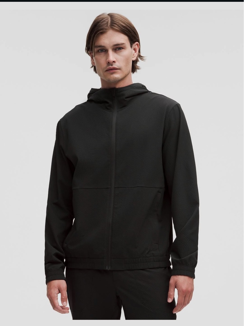 Lululemon License to Train Textured Full Zip • Black • Size M